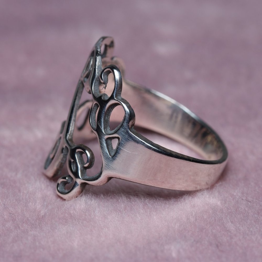 Sterling Silver Initial Ring - image 5